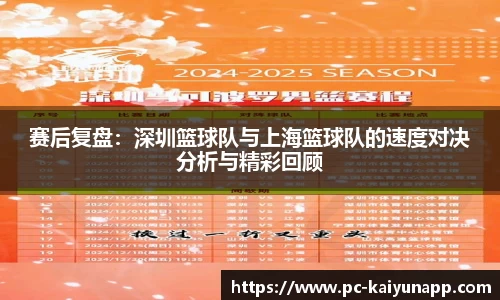 赛后复盘：深圳篮球队与上海篮球队的速度对决分析与精彩回顾